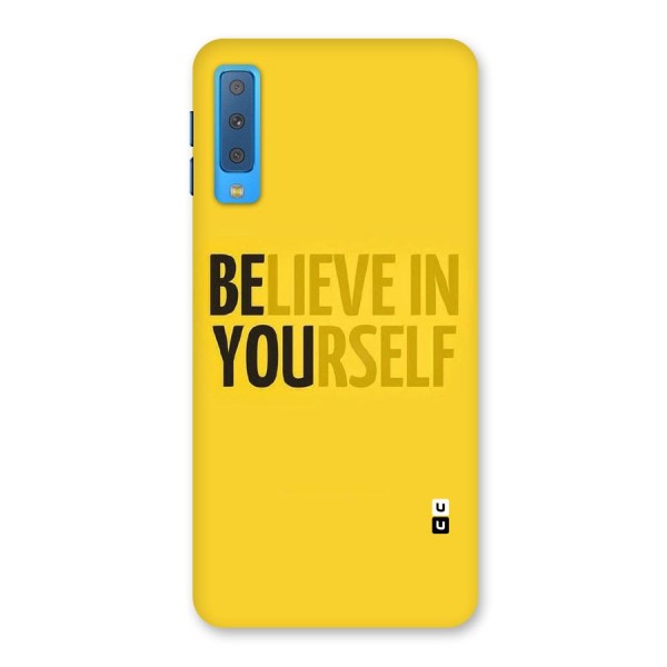 Believe Yourself Yellow Back Case for Galaxy A7 (2018)