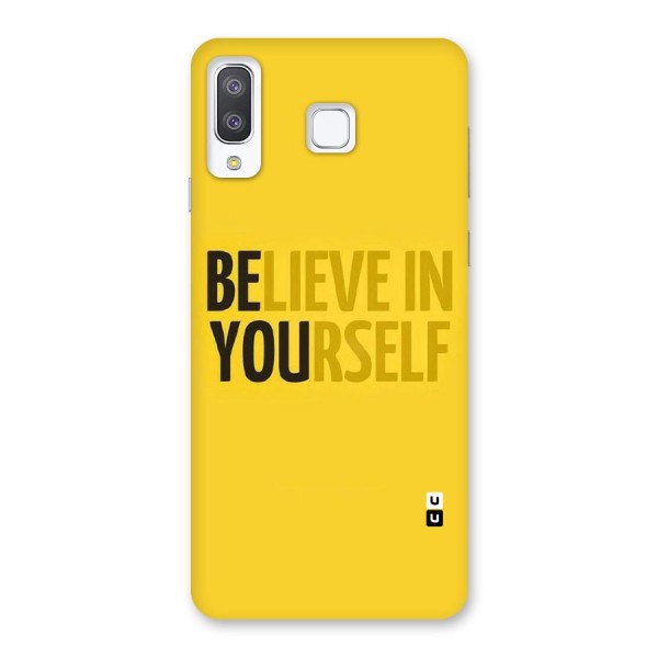 Believe Yourself Yellow Back Case for Galaxy A8 Star