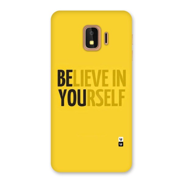 Believe Yourself Yellow Back Case for Galaxy J2 Core