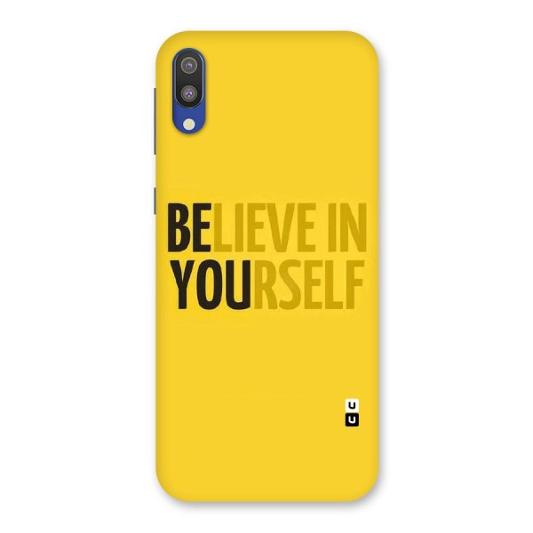 Believe Yourself Yellow Back Case for Galaxy M10