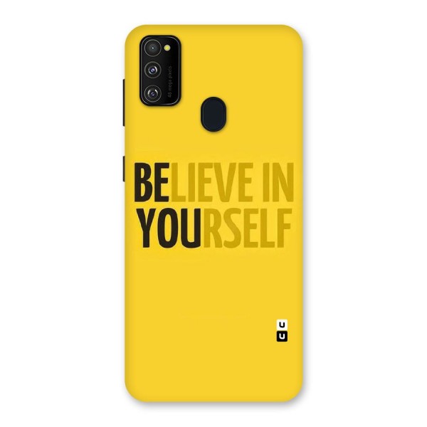 Believe Yourself Yellow Back Case for Galaxy M30s
