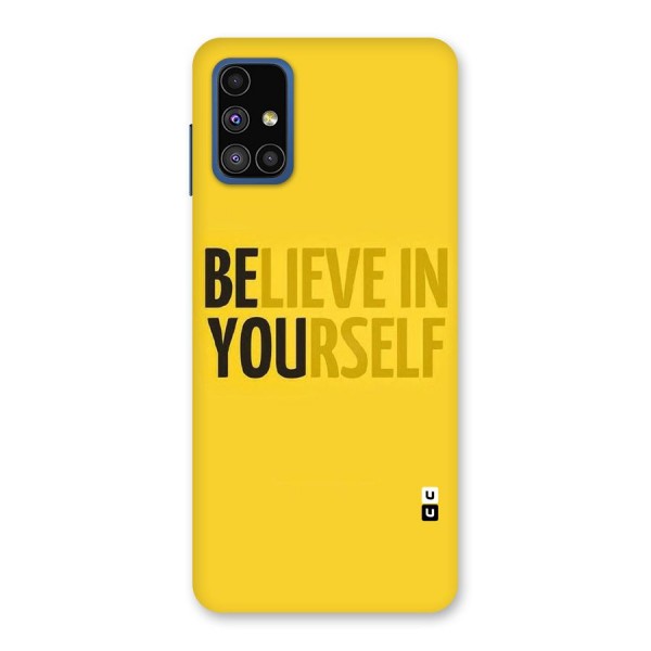 Believe Yourself Yellow Back Case for Galaxy M51