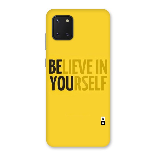 Believe Yourself Yellow Back Case for Galaxy Note 10 Lite
