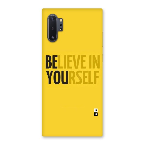 Believe Yourself Yellow Back Case for Galaxy Note 10 Plus