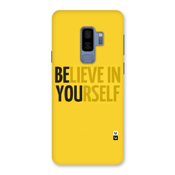 Believe Yourself Yellow Back Case for Galaxy S9 Plus