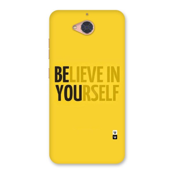 Believe Yourself Yellow Back Case for Gionee S6 Pro