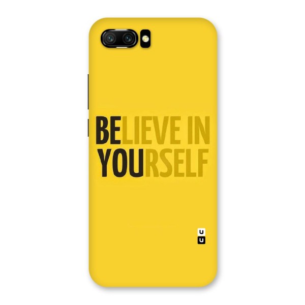 Believe Yourself Yellow Back Case for Honor 10