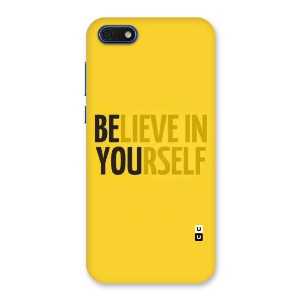 Believe Yourself Yellow Back Case for Honor 7s