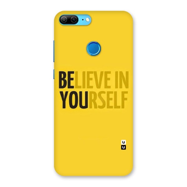 Believe Yourself Yellow Back Case for Honor 9 Lite