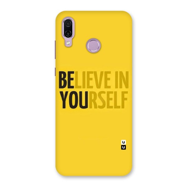 Believe Yourself Yellow Back Case for Honor Play