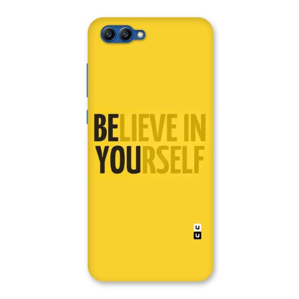 Believe Yourself Yellow Back Case for Honor View 10