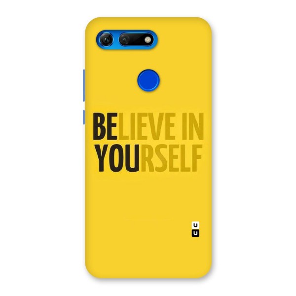 Believe Yourself Yellow Back Case for Honor View 20