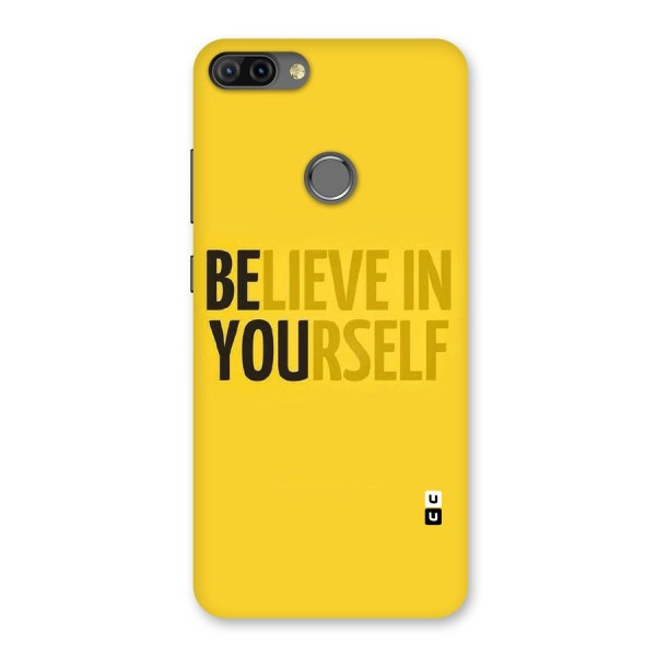 Believe Yourself Yellow Back Case for Infinix Hot 6 Pro