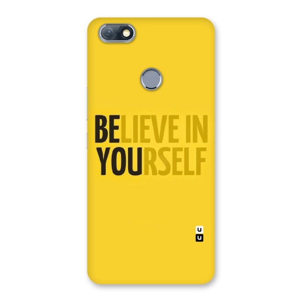 Believe Yourself Yellow Back Case for Infinix Note 5