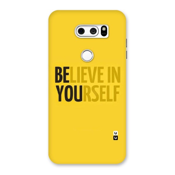 Believe Yourself Yellow Back Case for LG V30