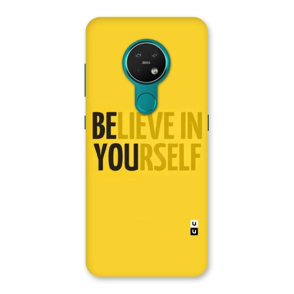 Believe Yourself Yellow Back Case for Nokia 7.2