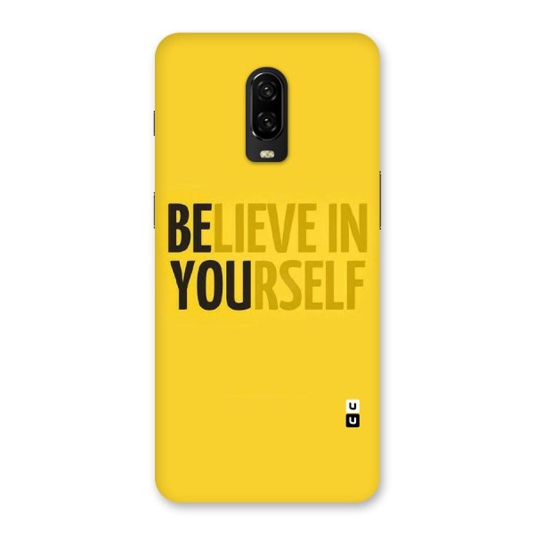 Believe Yourself Yellow Back Case for OnePlus 6T