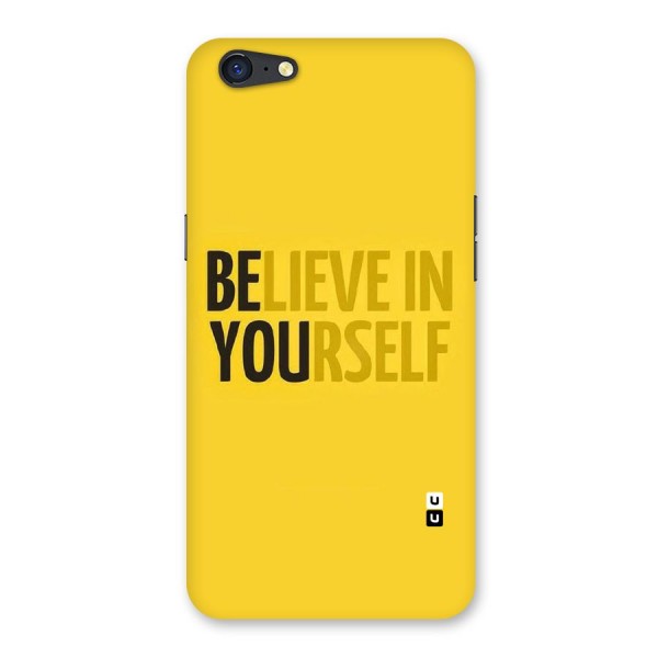 Believe Yourself Yellow Back Case for Oppo A71