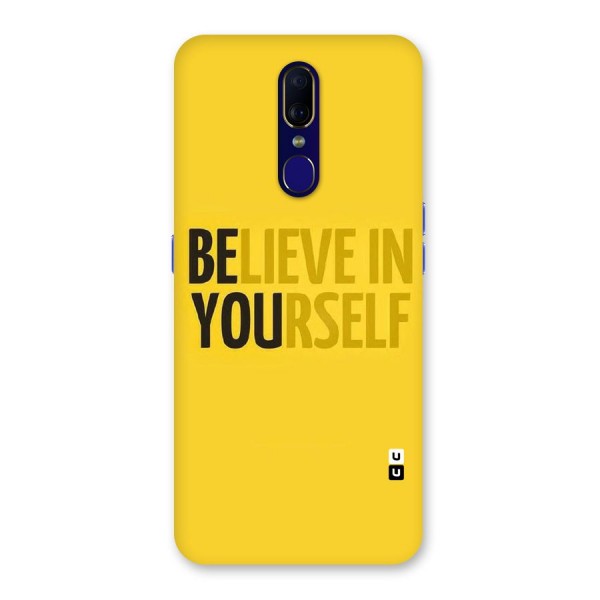 Believe Yourself Yellow Back Case for Oppo A9