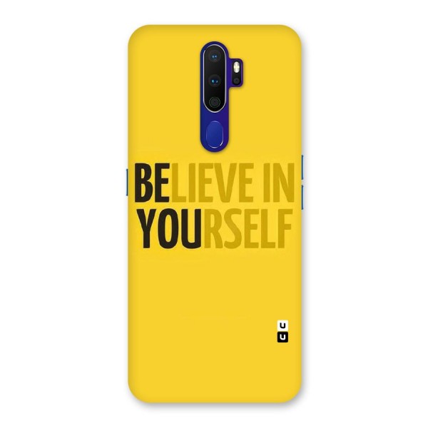 Believe Yourself Yellow Back Case for Oppo A9 (2020)