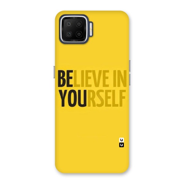 Believe Yourself Yellow Back Case for Oppo F17