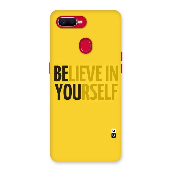 Believe Yourself Yellow Back Case for Oppo F9 Pro