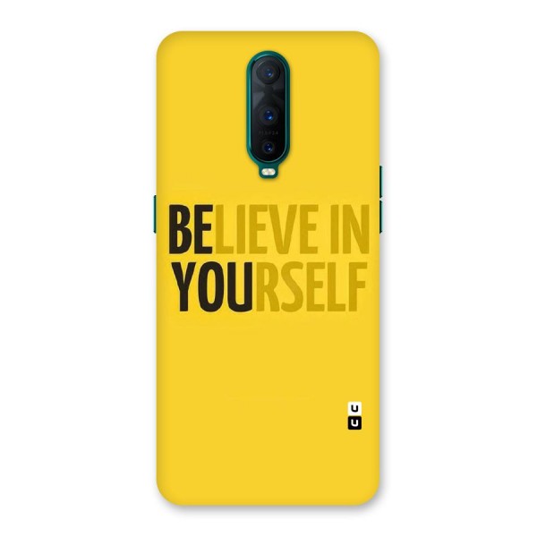 Believe Yourself Yellow Back Case for Oppo R17 Pro