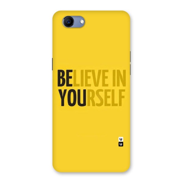 Believe Yourself Yellow Back Case for Oppo Realme 1