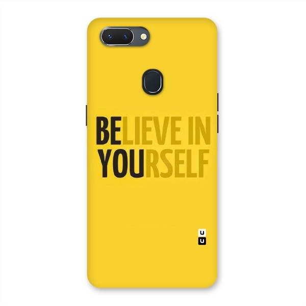 Believe Yourself Yellow Back Case for Oppo Realme 2