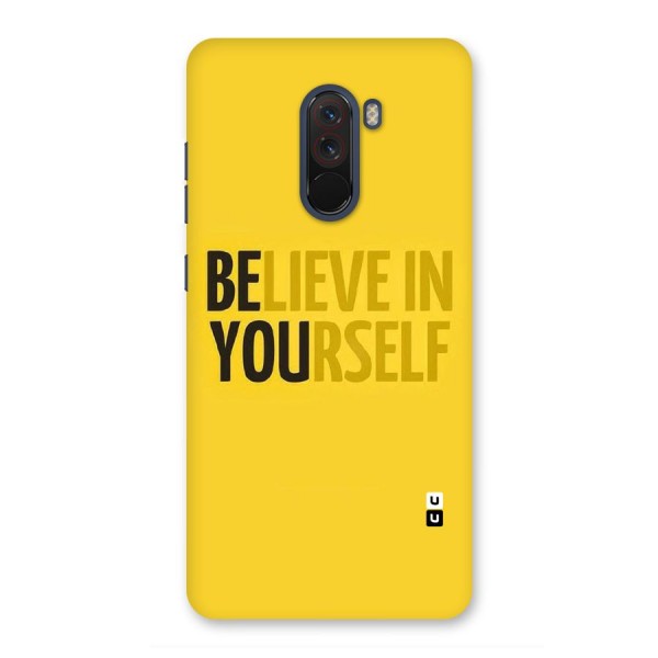 Believe Yourself Yellow Back Case for Poco F1