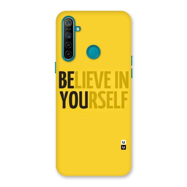 Believe Yourself Yellow Back Case for Realme 5i