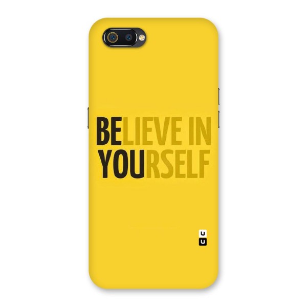 Believe Yourself Yellow Back Case for Realme C2
