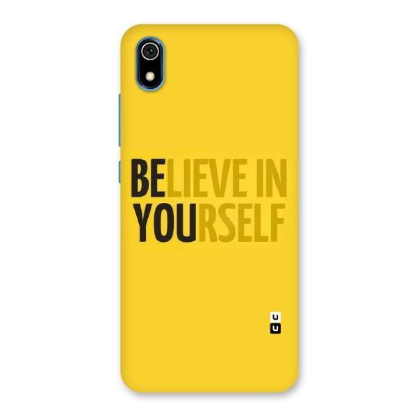 Believe Yourself Yellow Back Case for Redmi 7A
