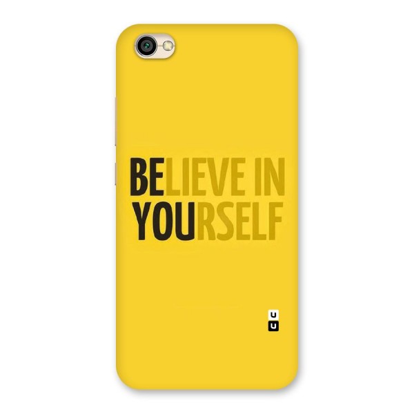 Believe Yourself Yellow Back Case for Redmi Y1 Lite