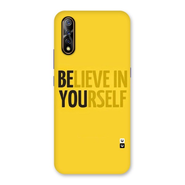 Believe Yourself Yellow Back Case for Vivo S1