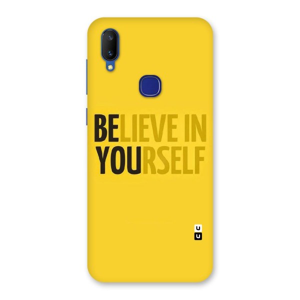 Believe Yourself Yellow Back Case for Vivo V11
