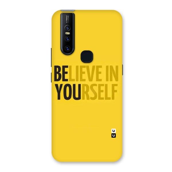 Believe Yourself Yellow Back Case for Vivo V15