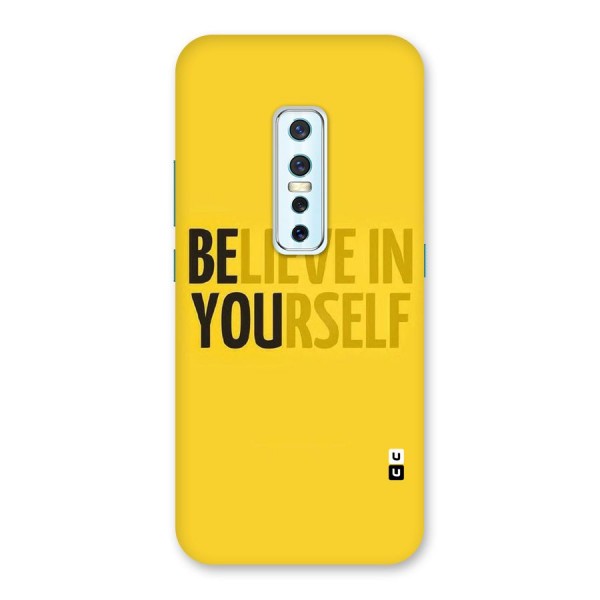 Believe Yourself Yellow Back Case for Vivo V17 Pro