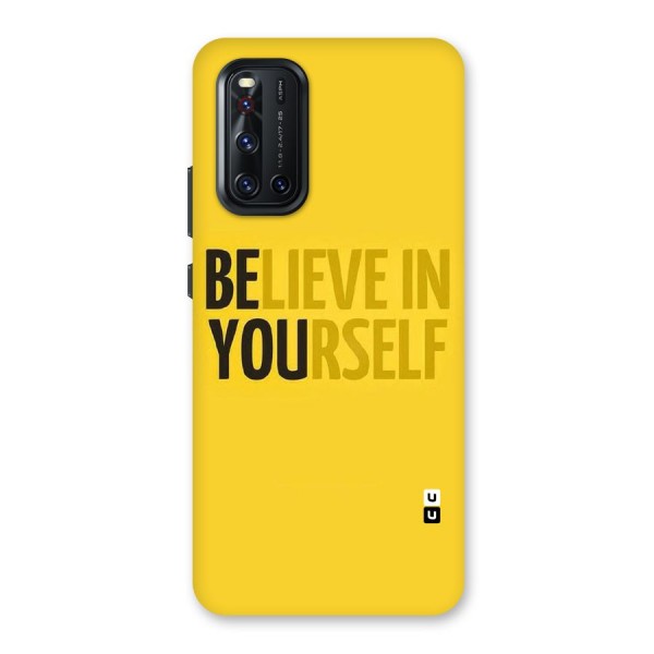 Believe Yourself Yellow Back Case for Vivo V19