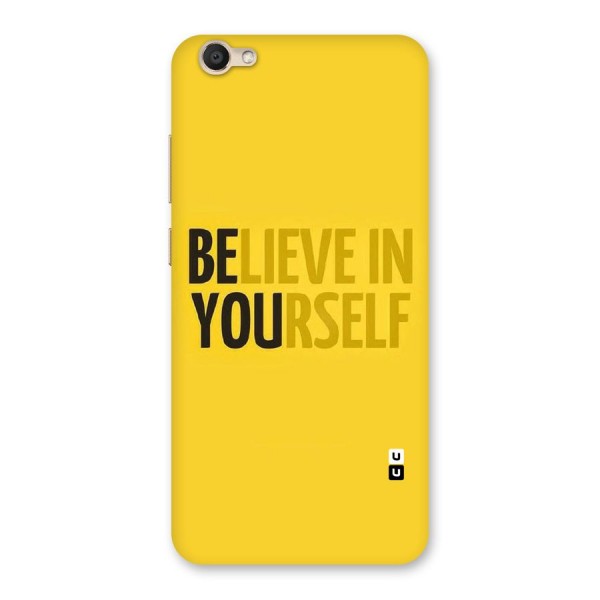 Believe Yourself Yellow Back Case for Vivo V5s