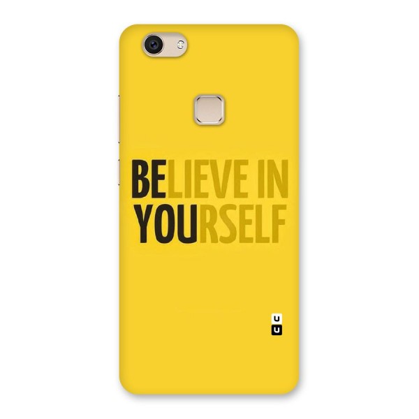Believe Yourself Yellow Back Case for Vivo V7