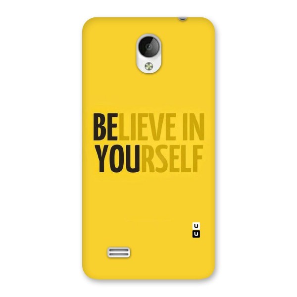 Believe Yourself Yellow Back Case for Vivo Y21