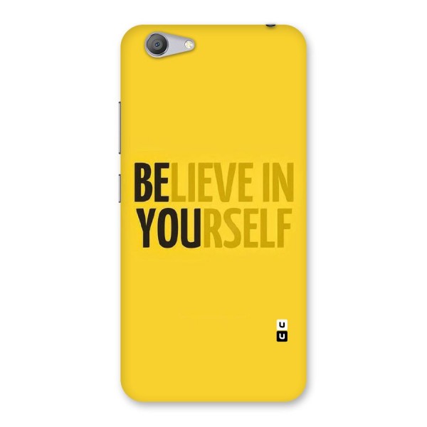 Believe Yourself Yellow Back Case for Vivo Y53