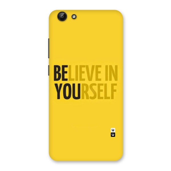 Believe Yourself Yellow Back Case for Vivo Y69