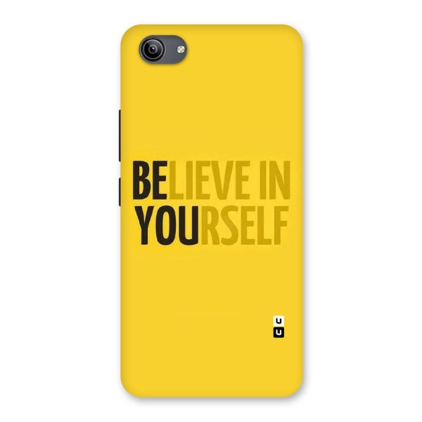Believe Yourself Yellow Back Case for Vivo Y81i