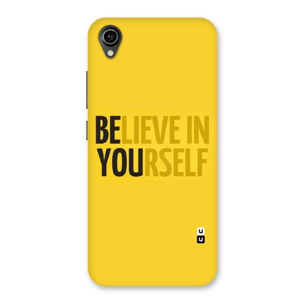 Believe Yourself Yellow Back Case for Vivo Y91i