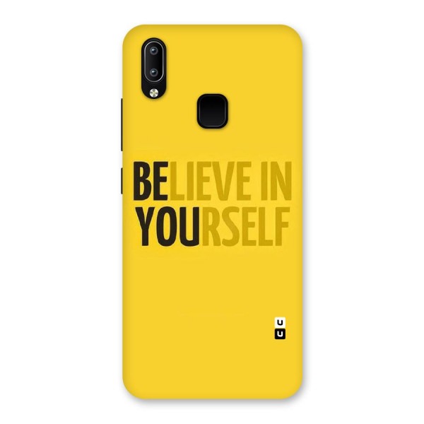 Believe Yourself Yellow Back Case for Vivo Y95
