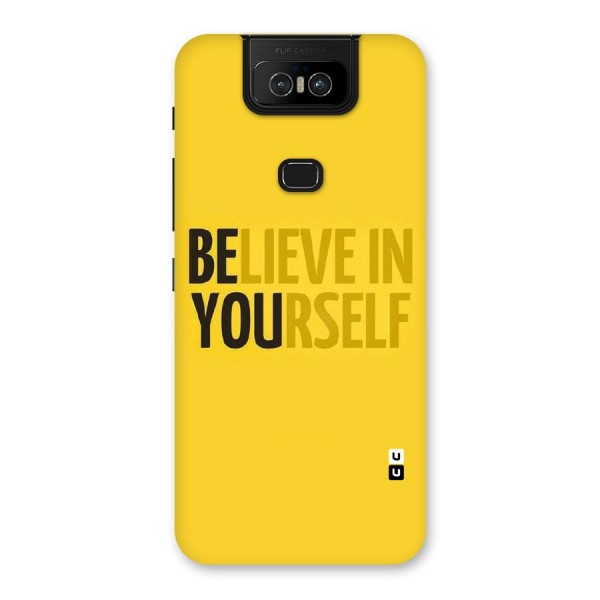 Believe Yourself Yellow Back Case for Zenfone 6z