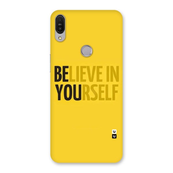 Believe Yourself Yellow Back Case for Zenfone Max Pro M1