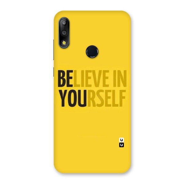 Believe Yourself Yellow Back Case for Zenfone Max Pro M2